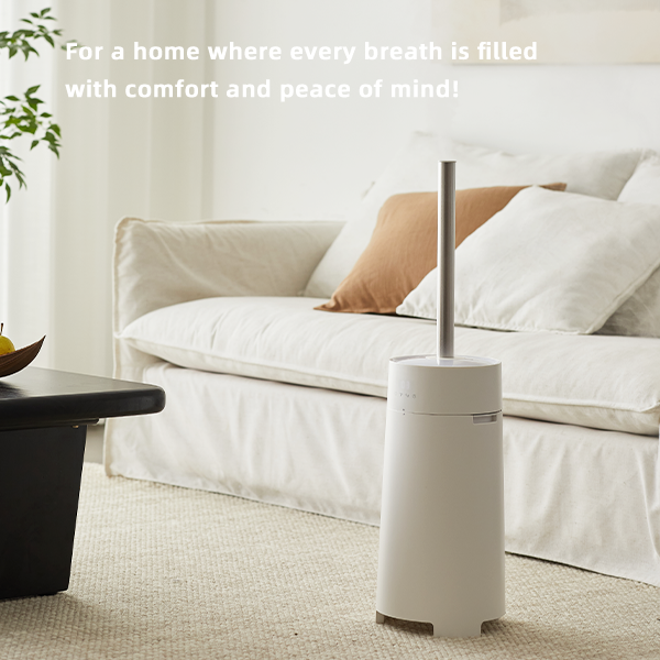 Humidificador inteligente Olayks de 9" con dispersión de niebla ultralarga con monitoreo en tiempo real, control de humedad con detección automática, funcionamiento silencioso y manual de usuario incluido