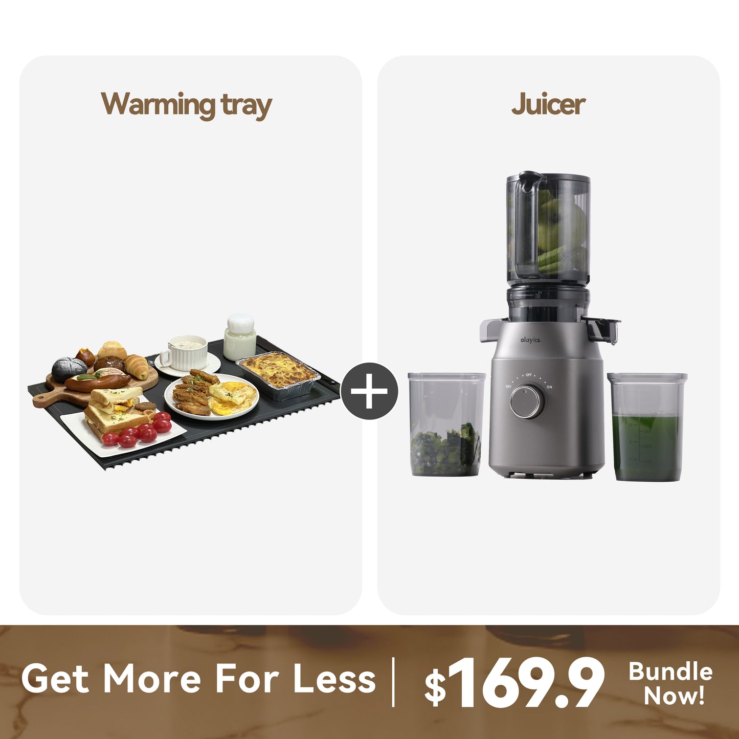 Olayks Foldable Food Warmer | Silicone Heat Plate for Meals, Parties & Gifts | 17 Temp Levels, Easy to Clean, Perfect for Home & Holidays!