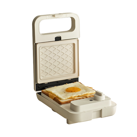 Olayks Sandwich Maker, Multifunctional Breakfast Machine, Compact Waffle and Bread Toaster for Home Use, Easy to Clean, gift